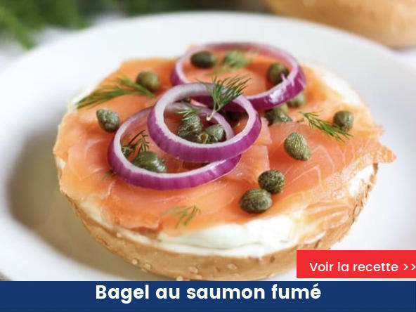Bagel au saumon fumé